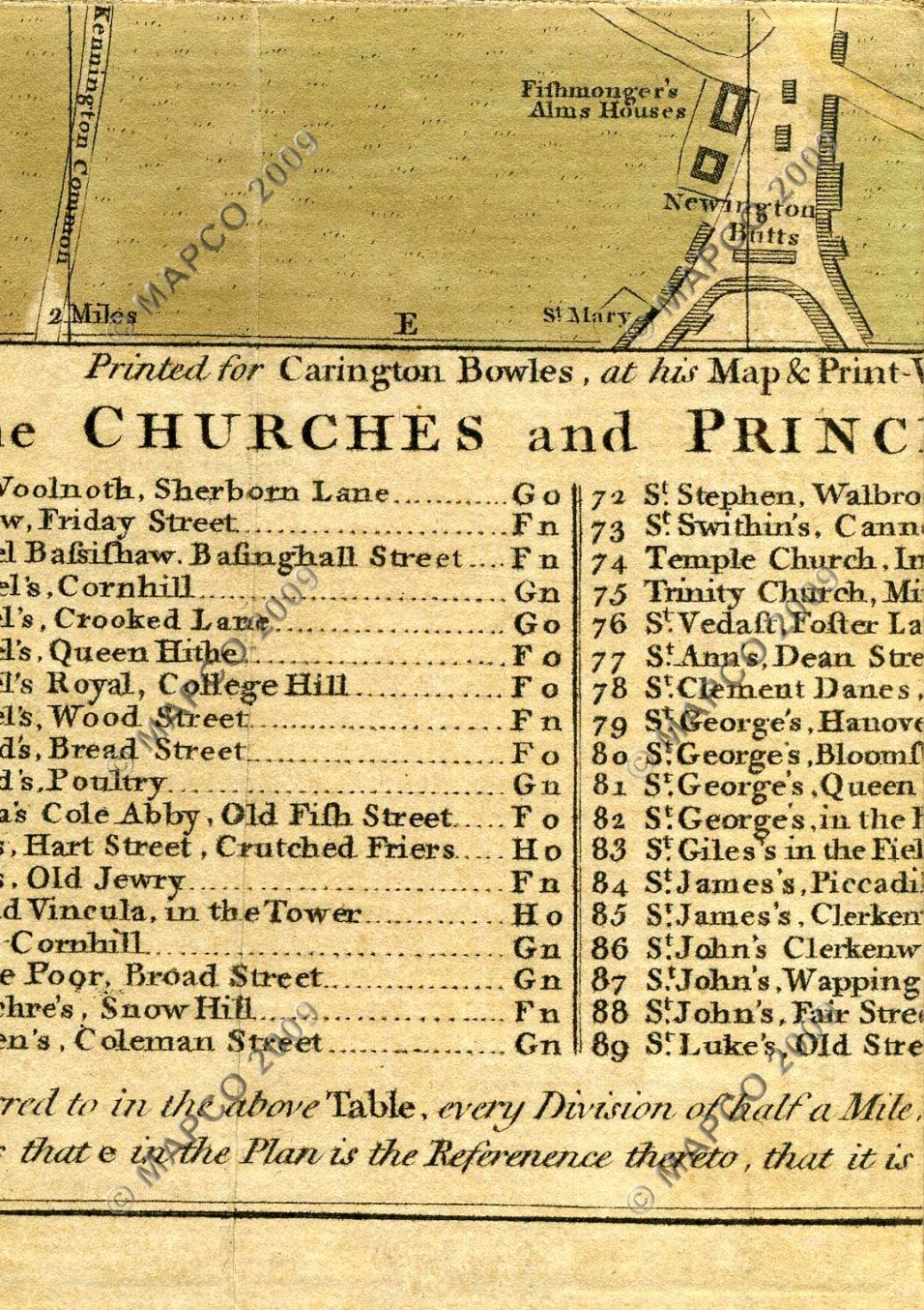 Bowles's Reduced New Pocket Plan Of The Cities Of London And Westminster With The Borough Of Southwark, Exhibiting The New Buildings To The Year 1775.