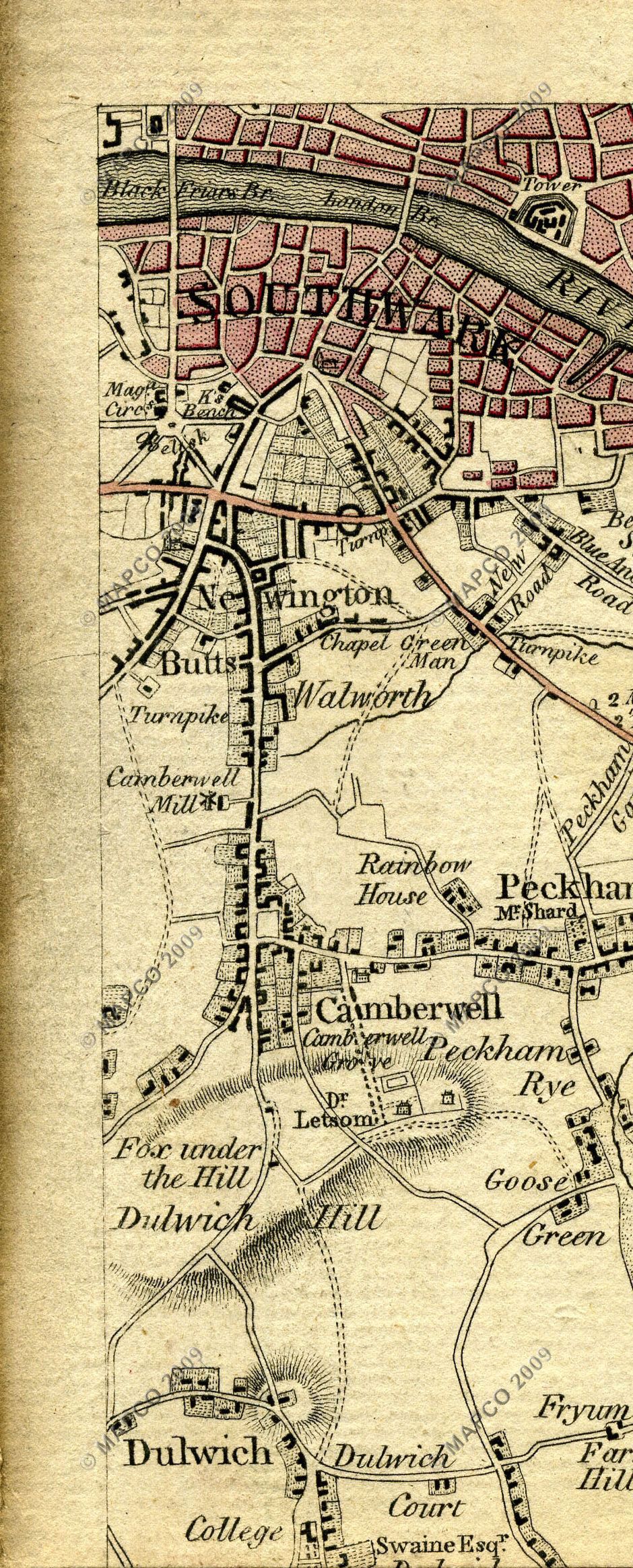 The Country Twenty-Five Miles Round London Planned From A Scale Of One Mile To An Inch By William Faden 1789.