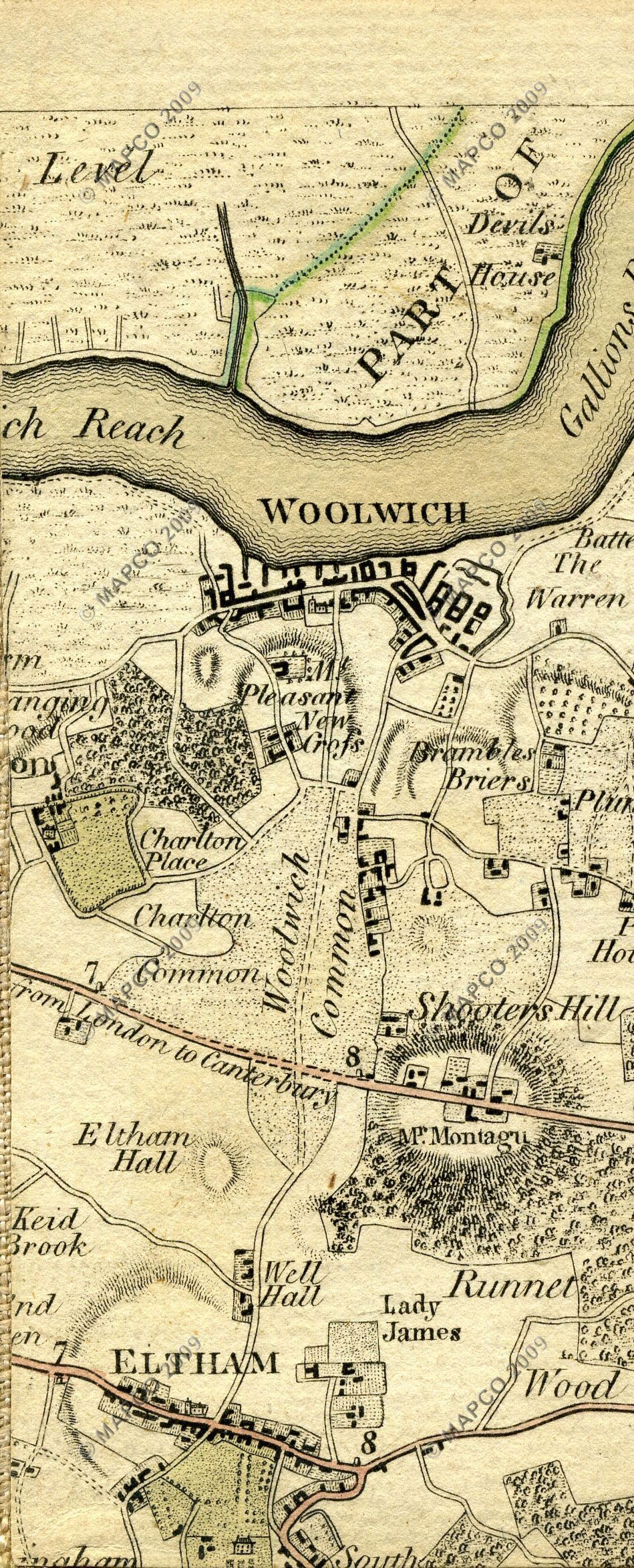 The Country Twenty-Five Miles Round London Planned From A Scale Of One Mile To An Inch By William Faden 1789.