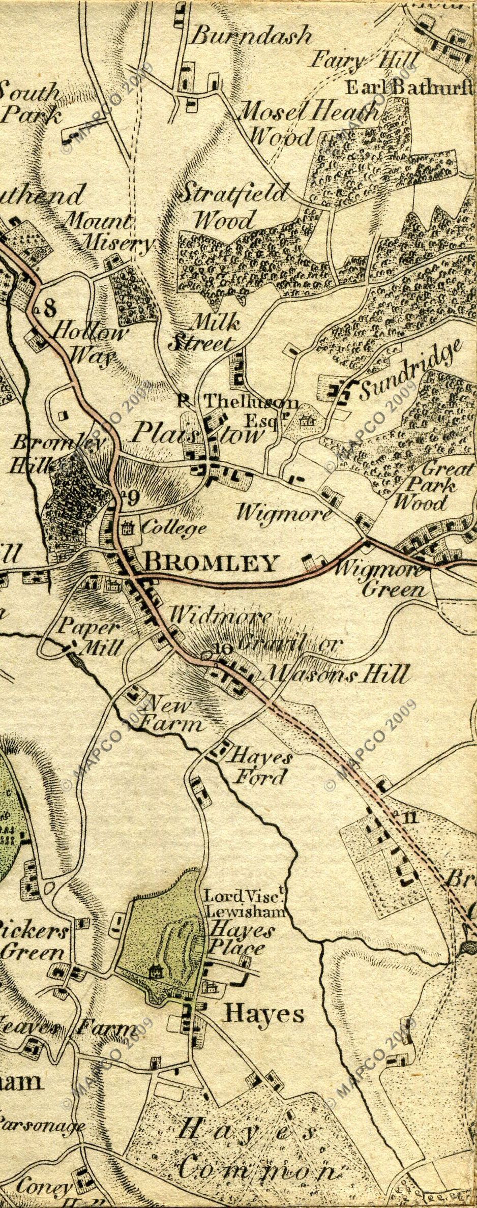 The Country Twenty-Five Miles Round London Planned From A Scale Of One Mile To An Inch By William Faden 1789.