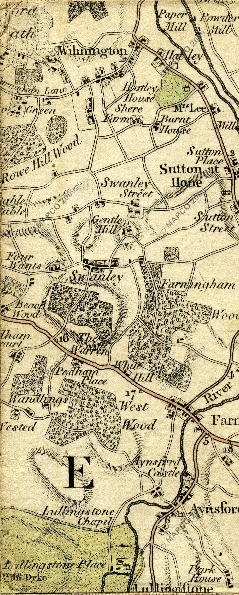 The Country Twenty-Five Miles Round London Planned From A Scale Of One Mile To An Inch By William Faden 1789.