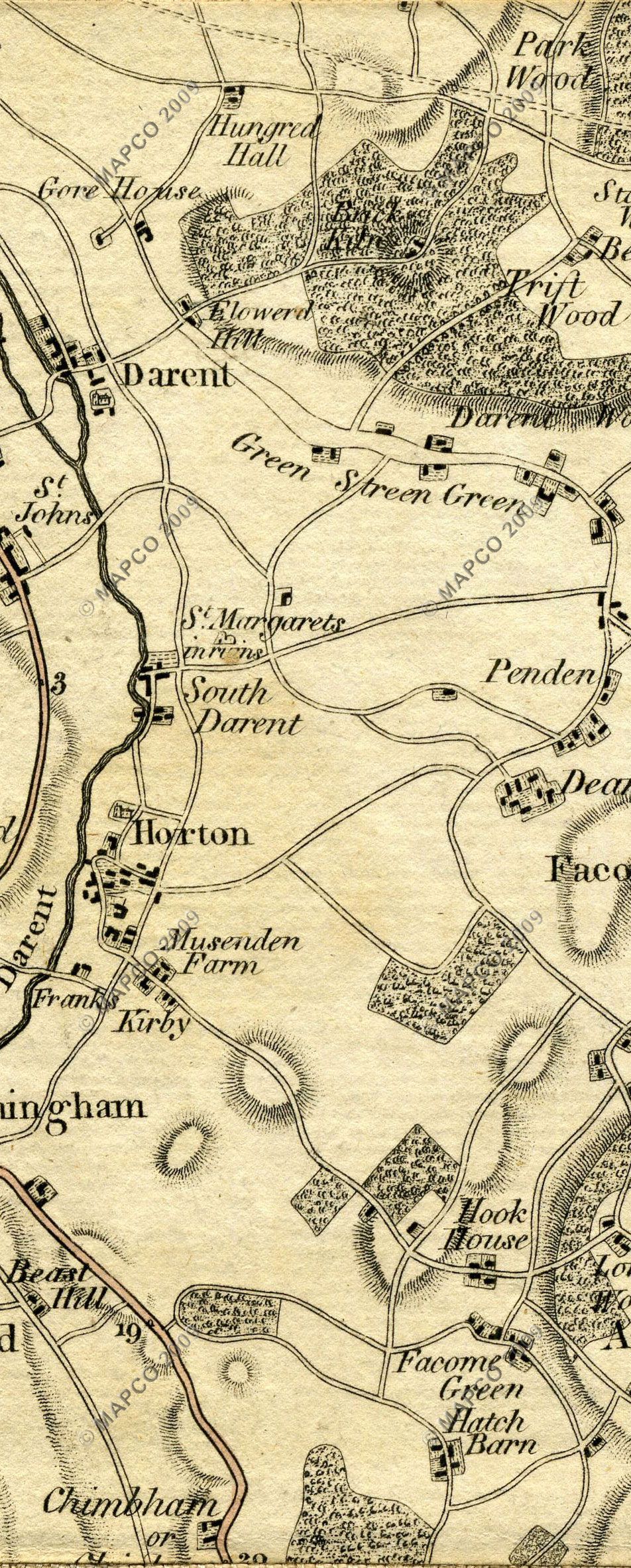 The Country Twenty-Five Miles Round London Planned From A Scale Of One Mile To An Inch By William Faden 1789.