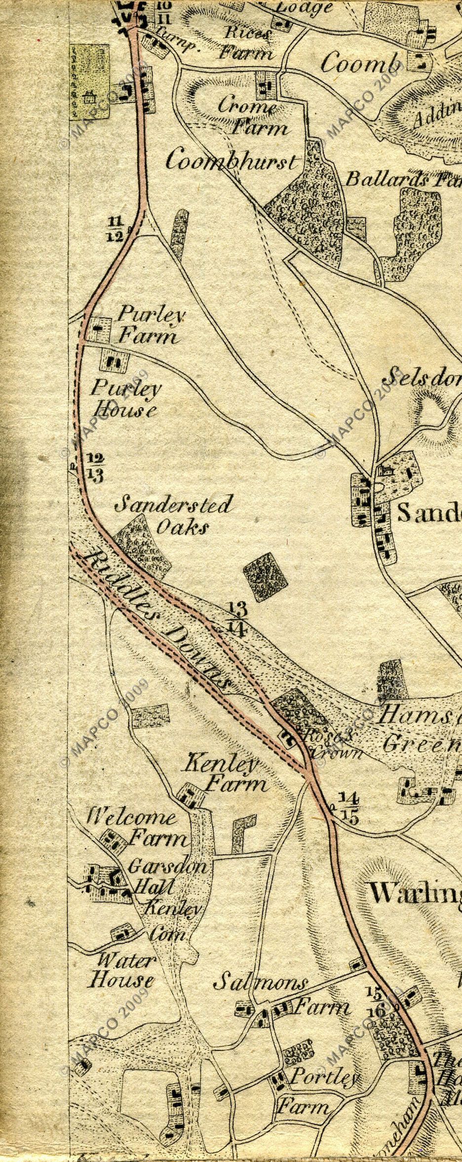 The Country Twenty-Five Miles Round London Planned From A Scale Of One Mile To An Inch By William Faden 1789.