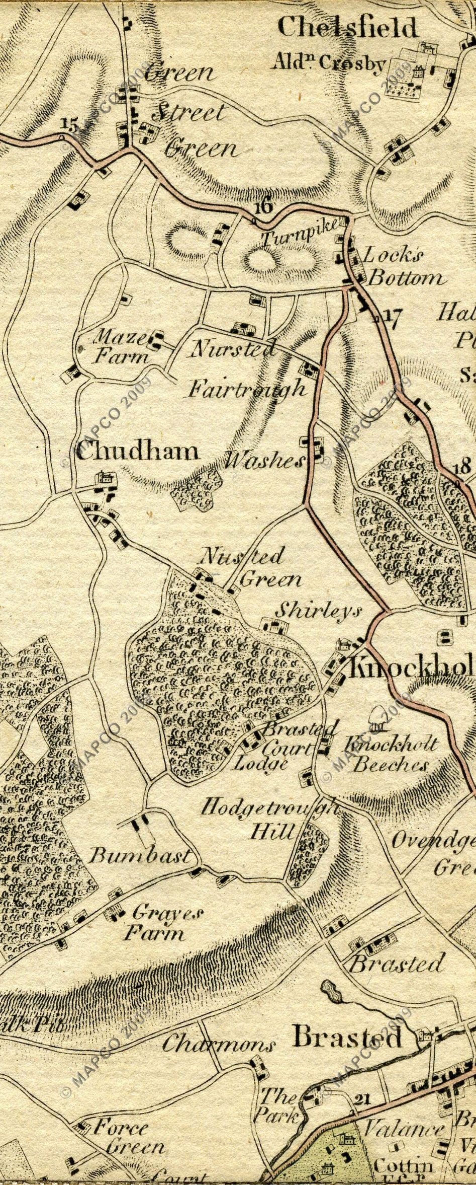 The Country Twenty-Five Miles Round London Planned From A Scale Of One Mile To An Inch By William Faden 1789.