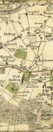 Punish Wood, Birling Hill, Lads, May Esq., Camford, Paddlesworth, Birling Place, Groves, May Farm, Birling, Ley Str, Ham Mill, Ryarsh, The Grange, Hawley Esq., Birling Hall, Ryarsh Church, Leyborne, Further Well, West Malling, Hubble Esq., Brooks Esq., Crouch Green, Sir Roger Twysden, Bradborn House, The Abbey, Sir John Honeywood, Stewart Esq., Leonards Street, East Malling, Well Street, East Malling Heath, Mereworth, Wateringbury, & Mare Pond Hill