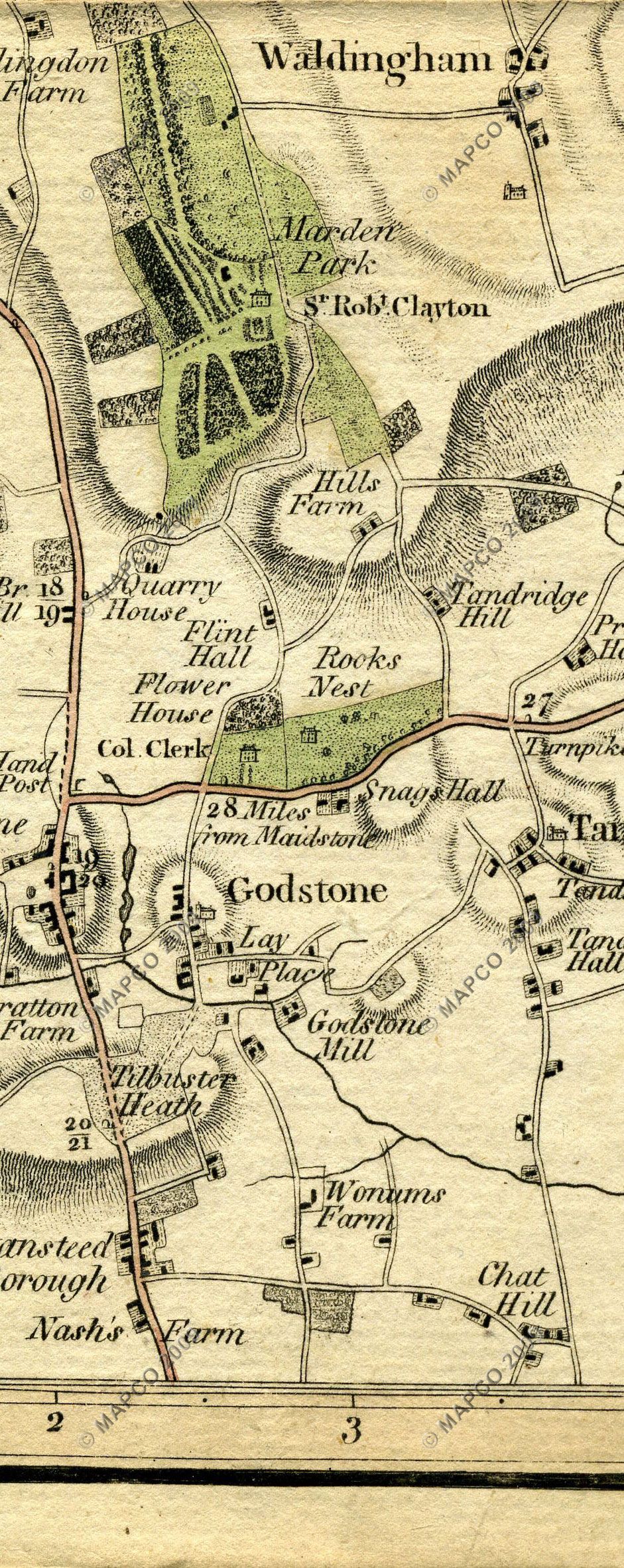 The Country Twenty-Five Miles Round London Planned From A Scale Of One Mile To An Inch By William Faden 1789.