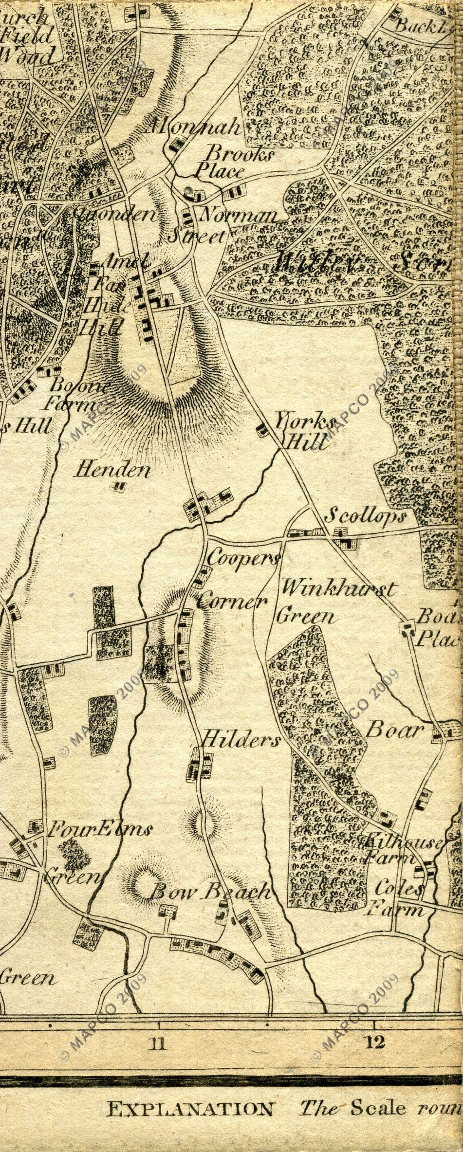 The Country Twenty-Five Miles Round London Planned From A Scale Of One Mile To An Inch By William Faden 1789.