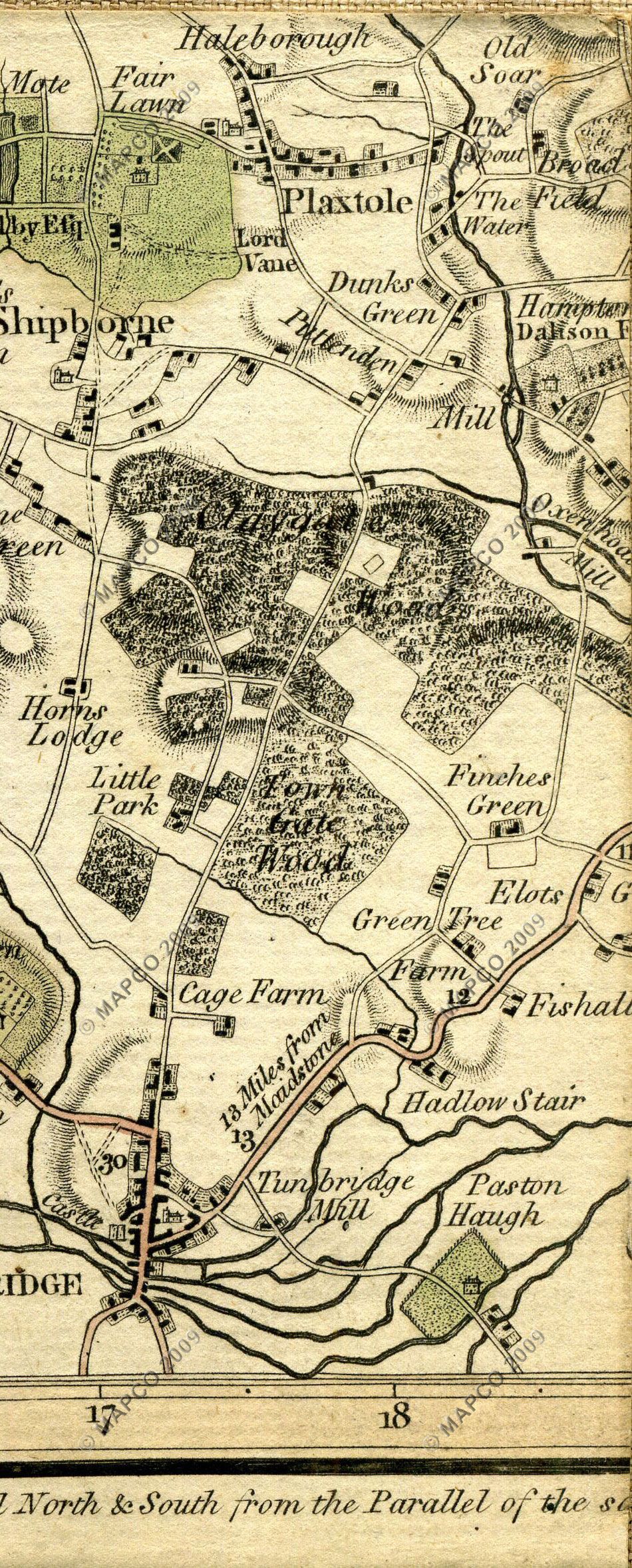 The Country Twenty-Five Miles Round London Planned From A Scale Of One Mile To An Inch By William Faden 1789.