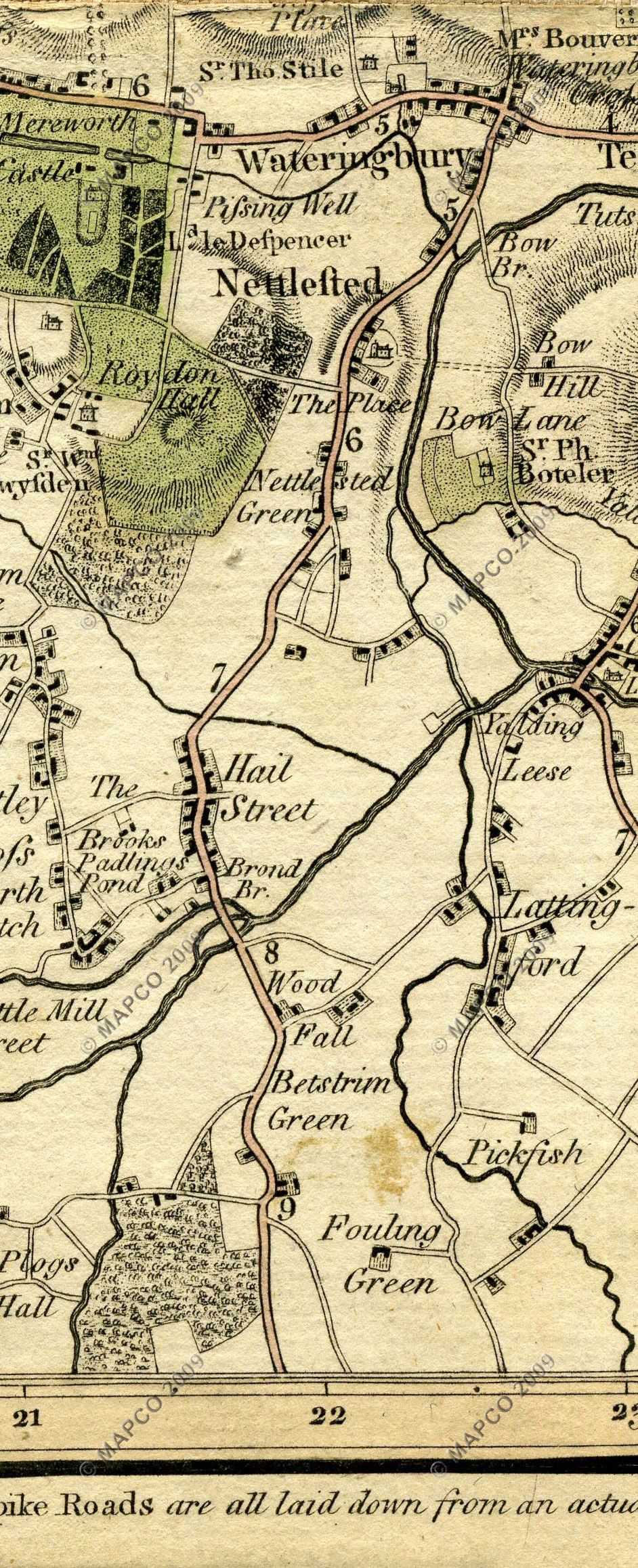 The Country Twenty-Five Miles Round London Planned From A Scale Of One Mile To An Inch By William Faden 1789.