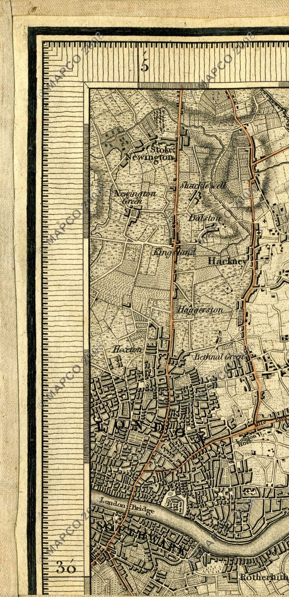 An Entirely New & Accurate Survey Of The County Of Kent, With Part Of The County Of Essex, by William Mudge, 1801.