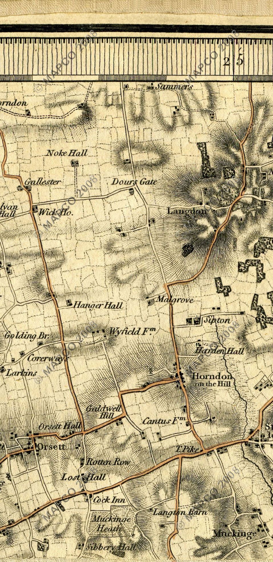 An Entirely New & Accurate Survey Of The County Of Kent, With Part Of The County Of Essex, by William Mudge, 1801.