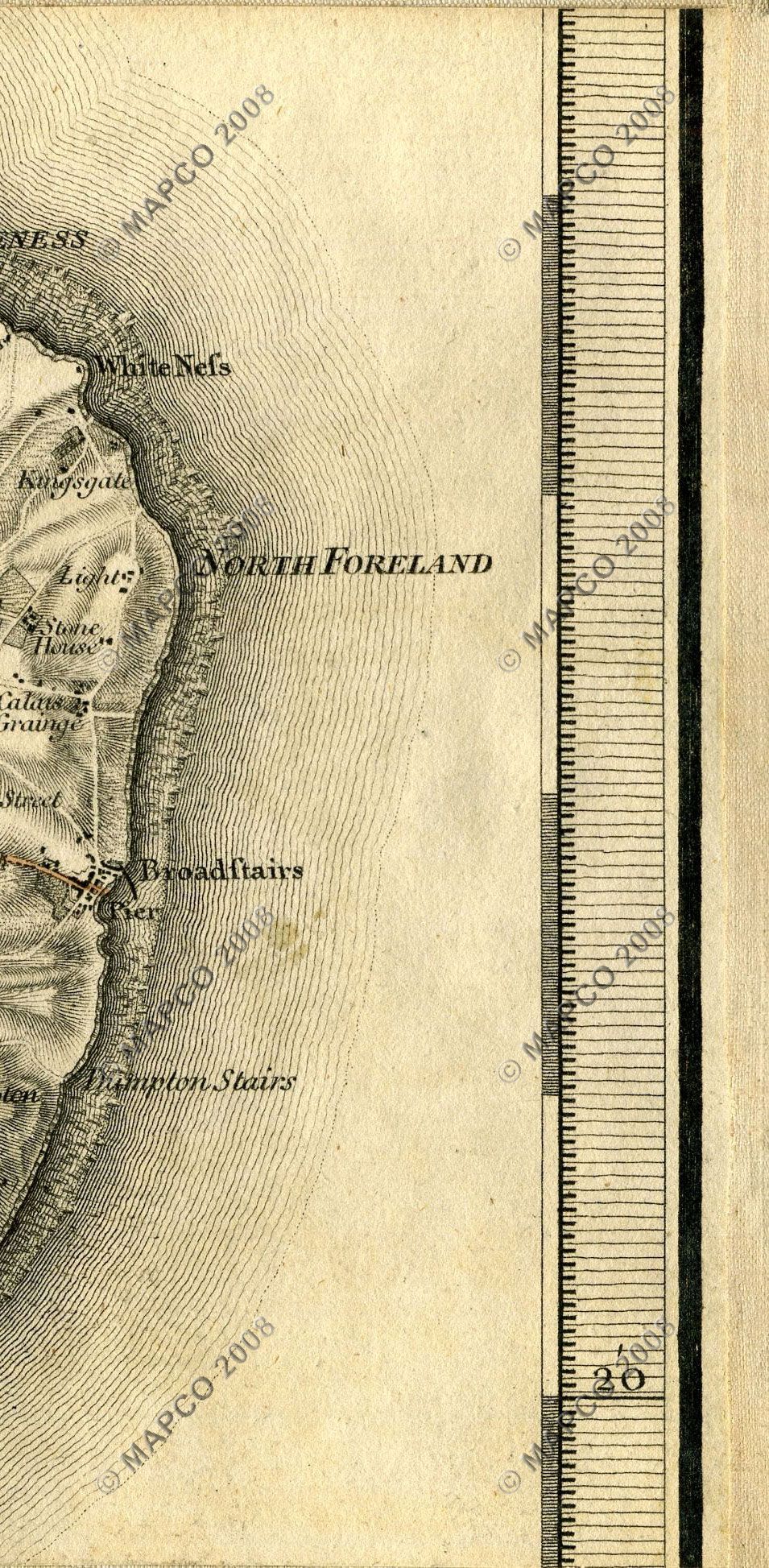 An Entirely New & Accurate Survey Of The County Of Kent, With Part Of The County Of Essex, by William Mudge, 1801.