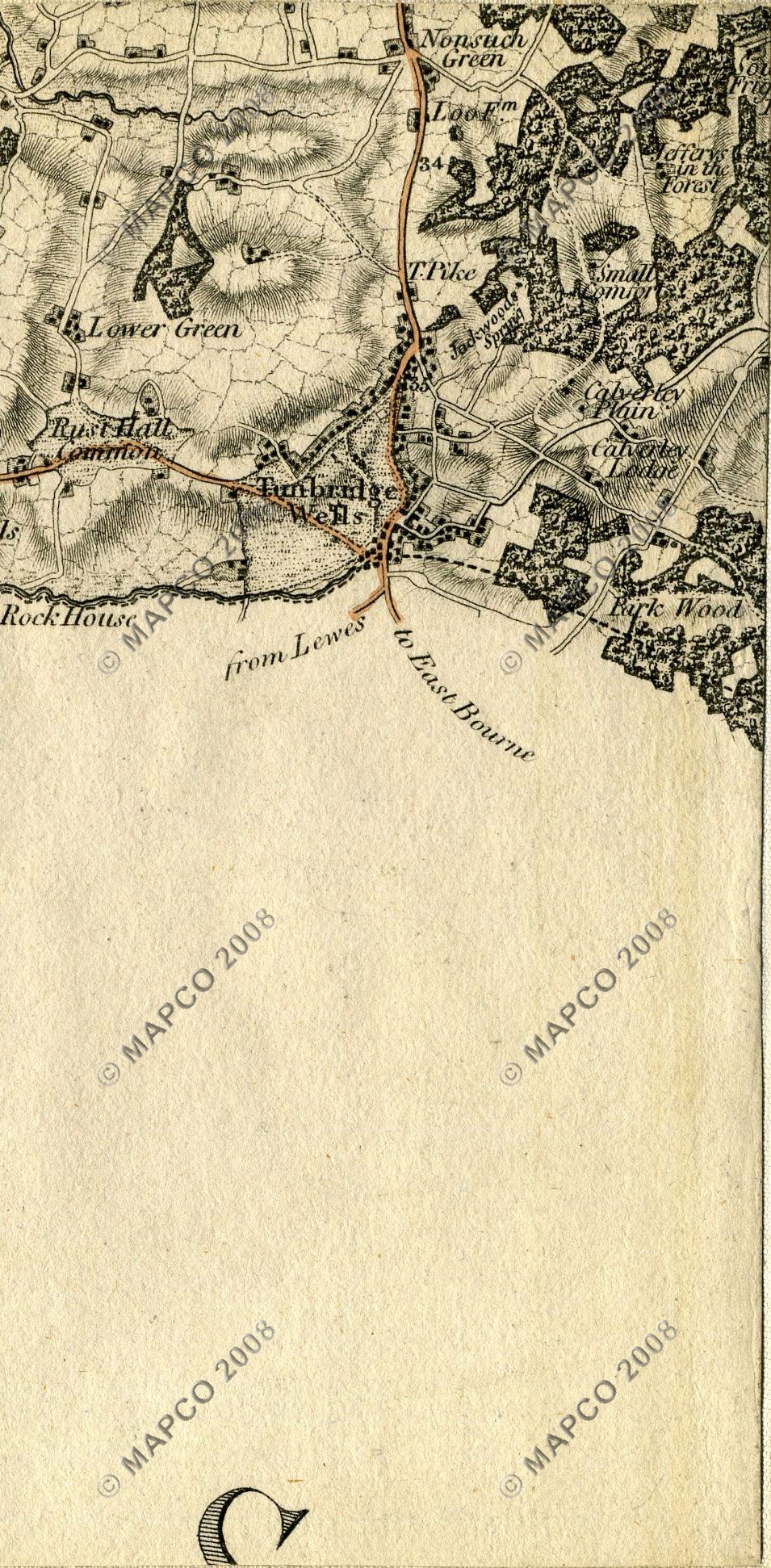 An Entirely New & Accurate Survey Of The County Of Kent, With Part Of The County Of Essex, by William Mudge, 1801.