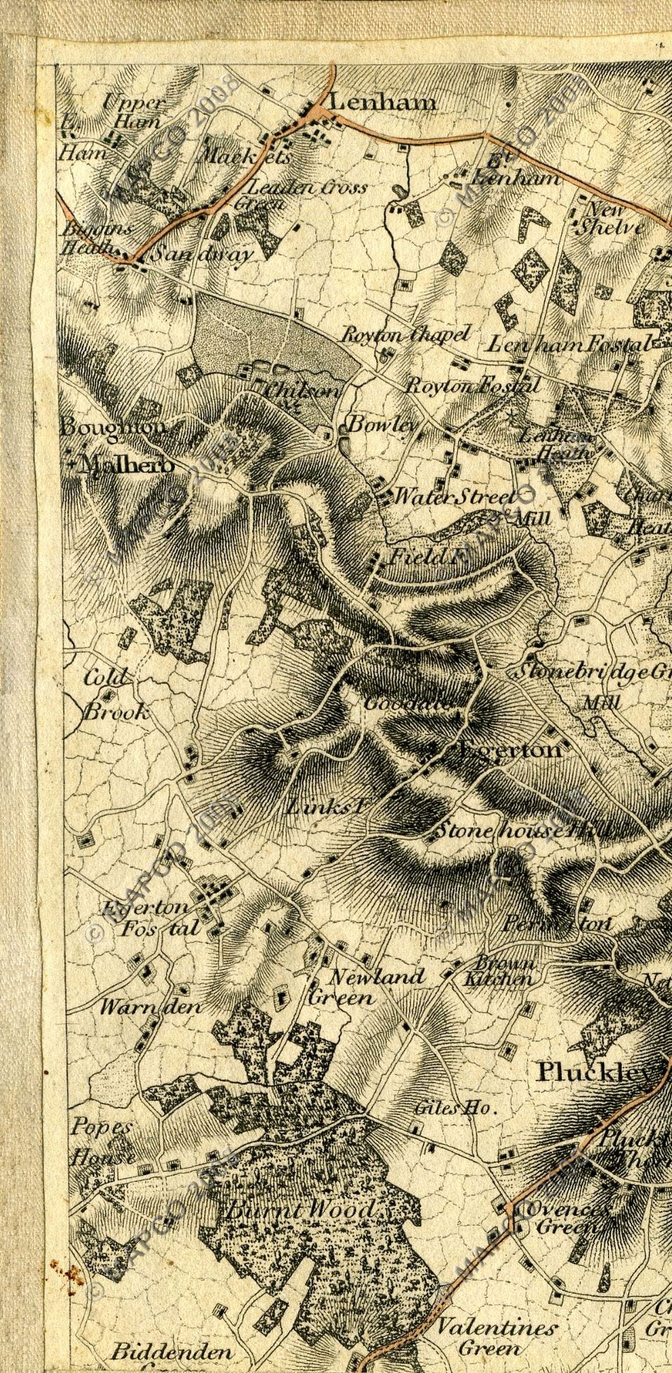 An Entirely New & Accurate Survey Of The County Of Kent, With Part Of The County Of Essex, by William Mudge, 1801.