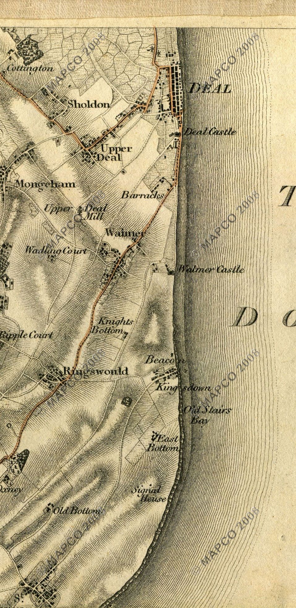 An Entirely New & Accurate Survey Of The County Of Kent, With Part Of The County Of Essex, by William Mudge, 1801.